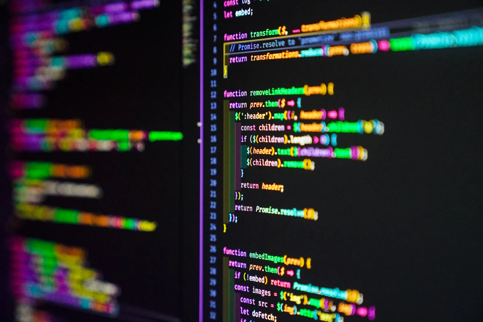 Laptop screen showing React and Next.js application source code - illustration for an article about the critical CVE-2025-55182 security vulnerability in React Server Components
